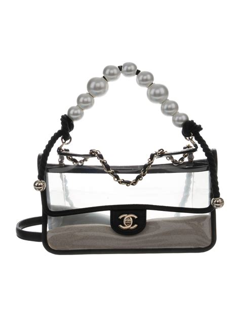 chanel transparent bag with sand